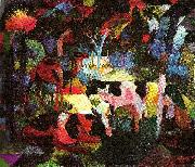 August Macke landskap med kor kamel oil painting picture wholesale